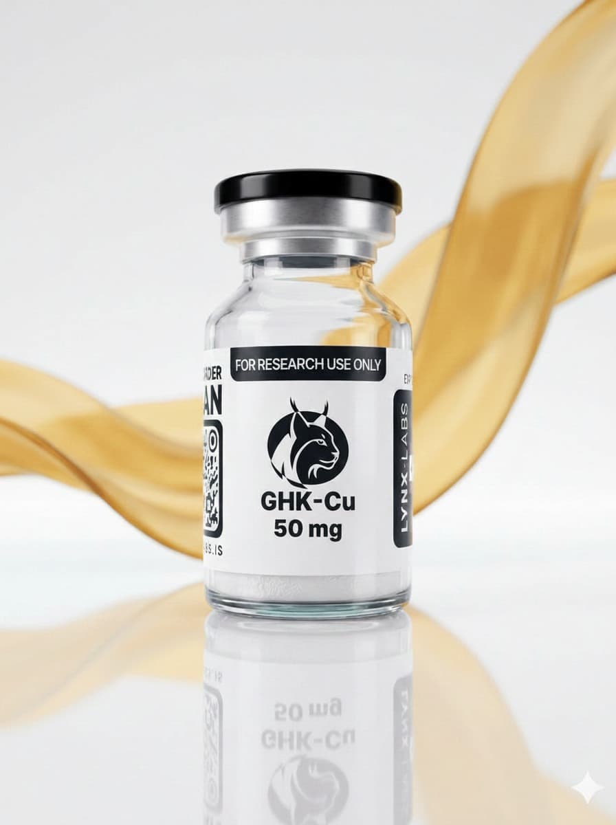 GHK-Cu research peptide vial