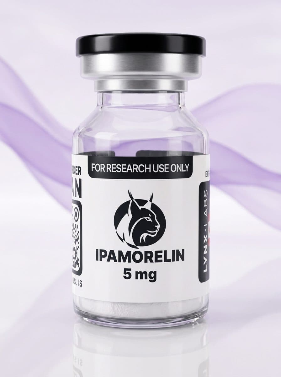 Ipamorelin research peptide vial