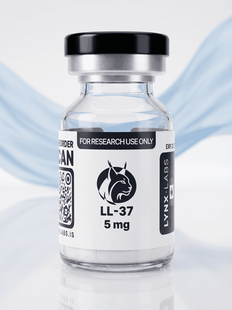 LL-37 research peptide vial