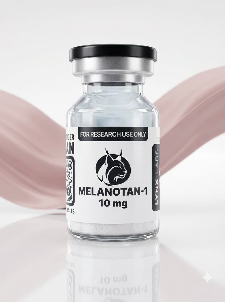 Melanotan-1 research peptide vial