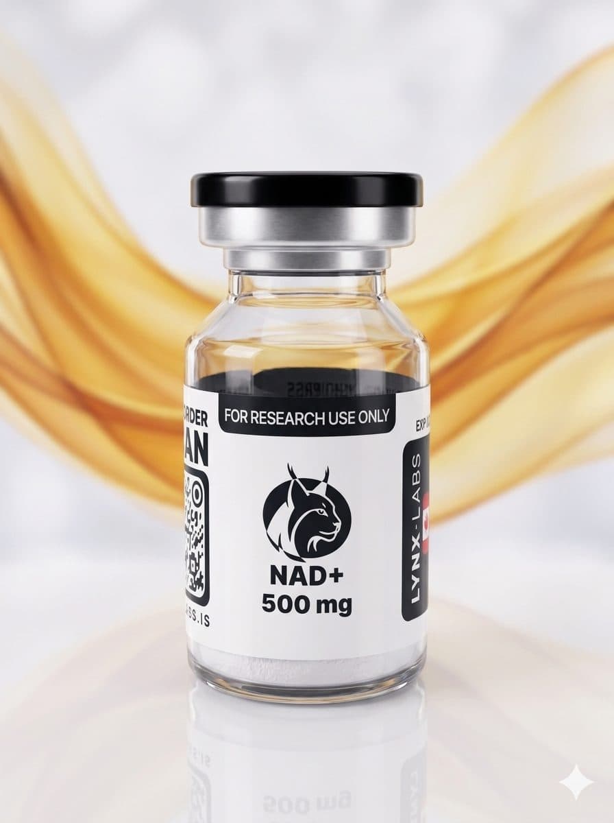 NAD+ research peptide vial