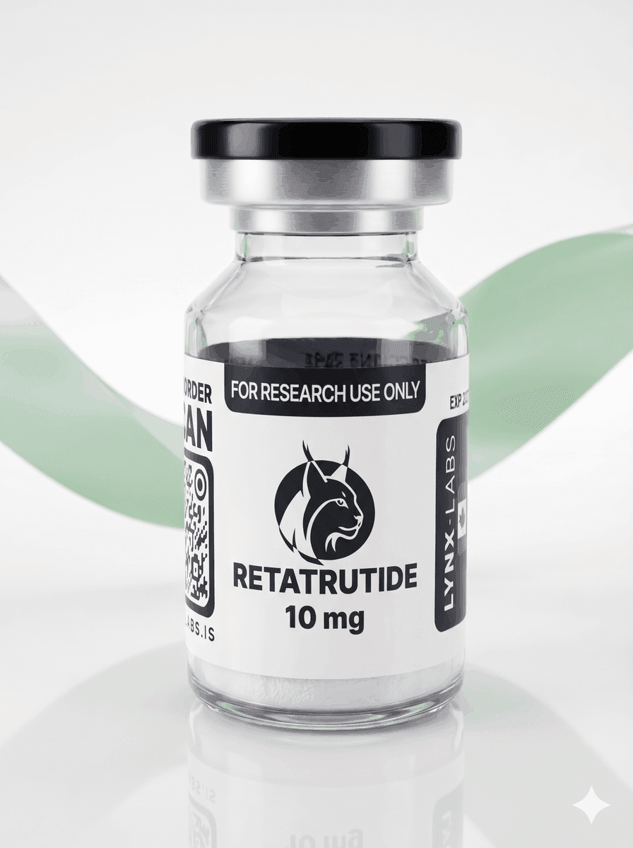 Retatrutide research peptide vial